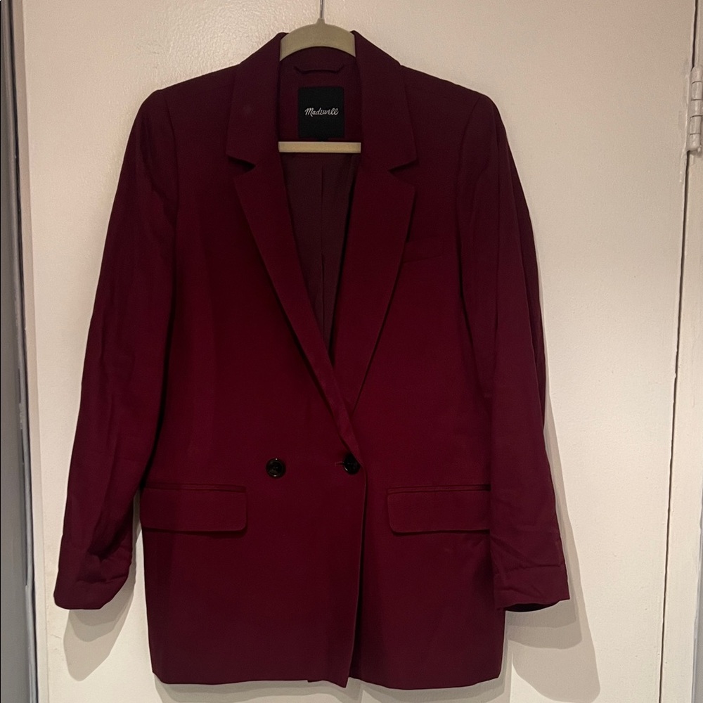 Madewell Burgundy Blazer
